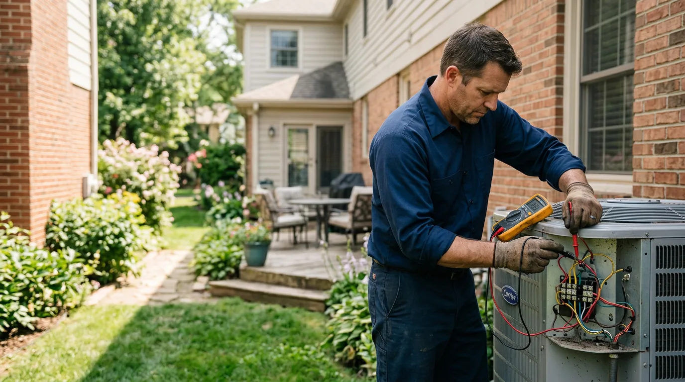 HVAC technician working near Orlando, WV